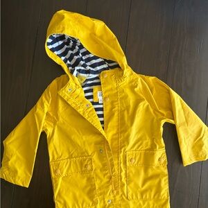 GAP Toddler 4 Jacket in Yellow and Navy Striped lining